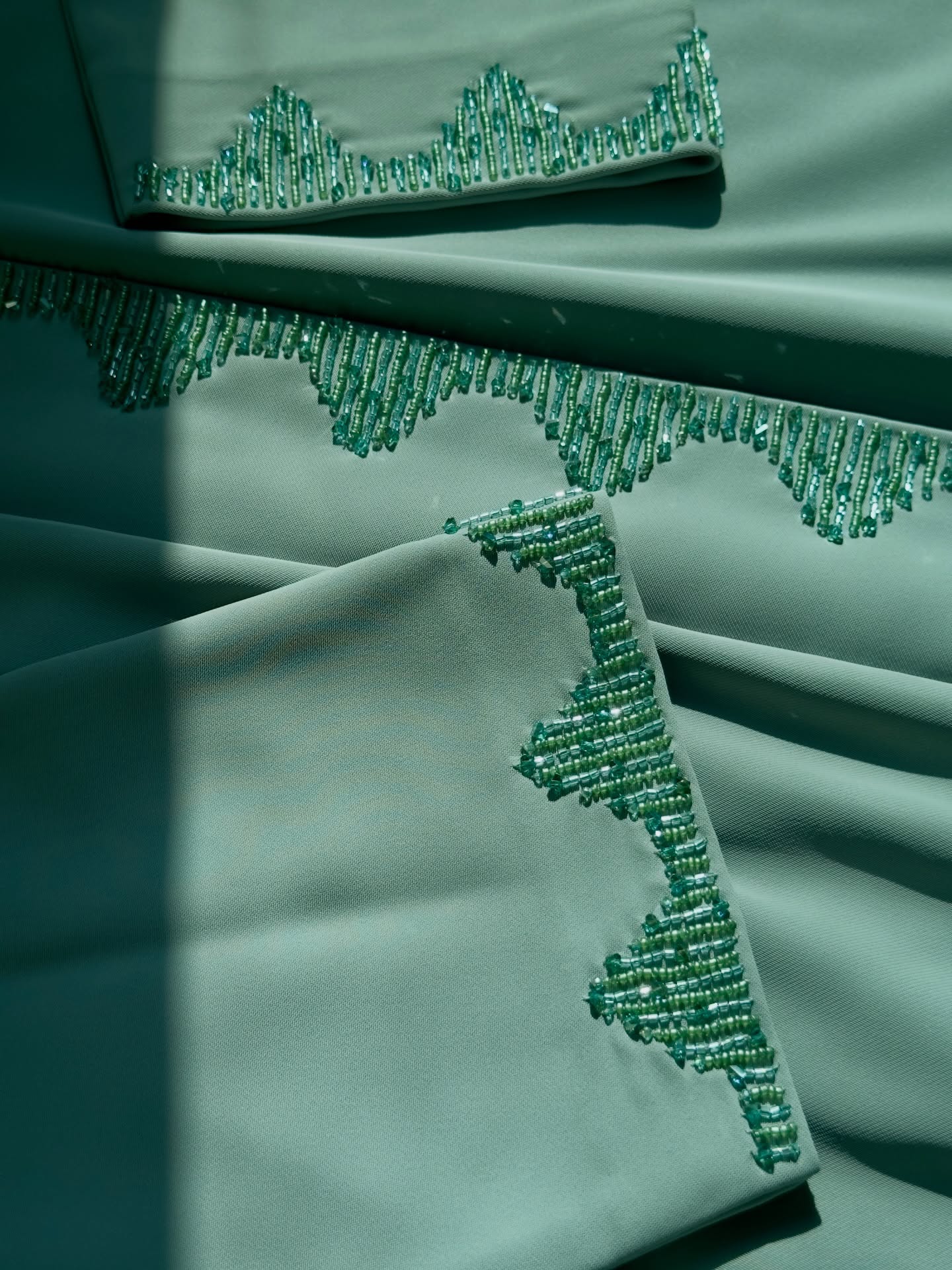 Seafoam Elegance Abaya