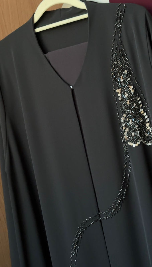 Midnight Feather Abaya