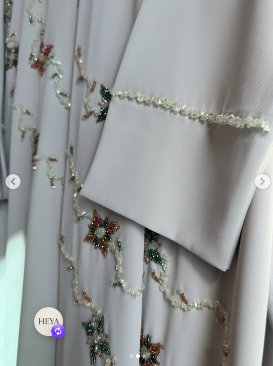 Champagne Garden Abaya
