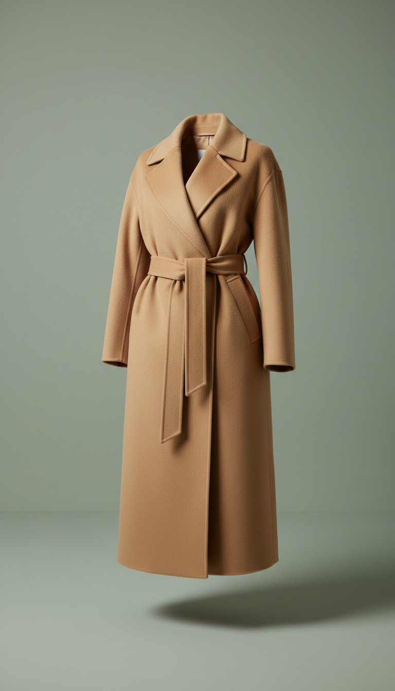 Tailored Wool Belted Coat