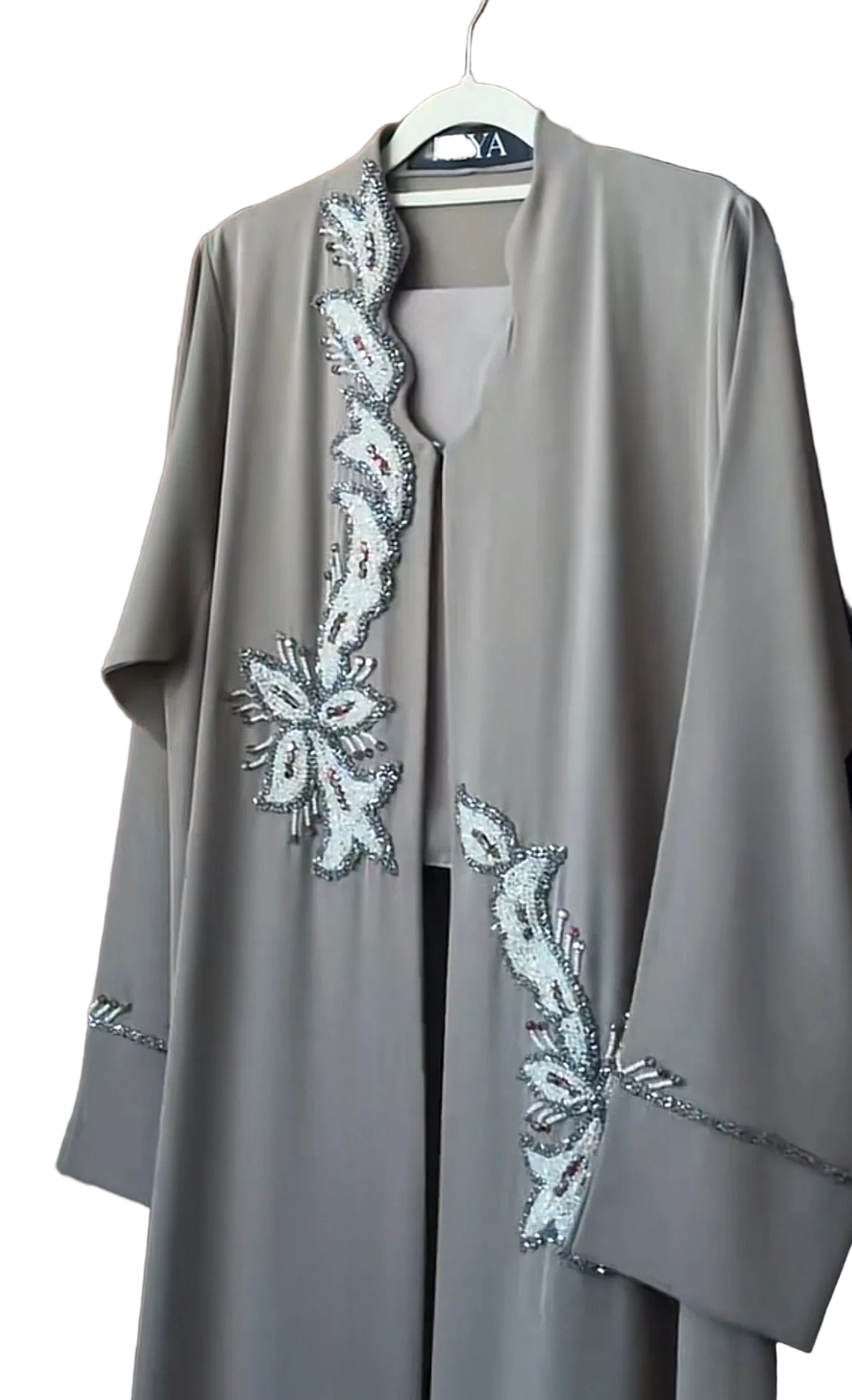 Pearl Grey Abaya