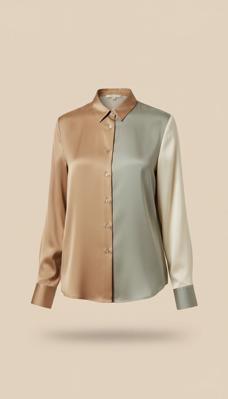 Silk Button-Up Blouse
