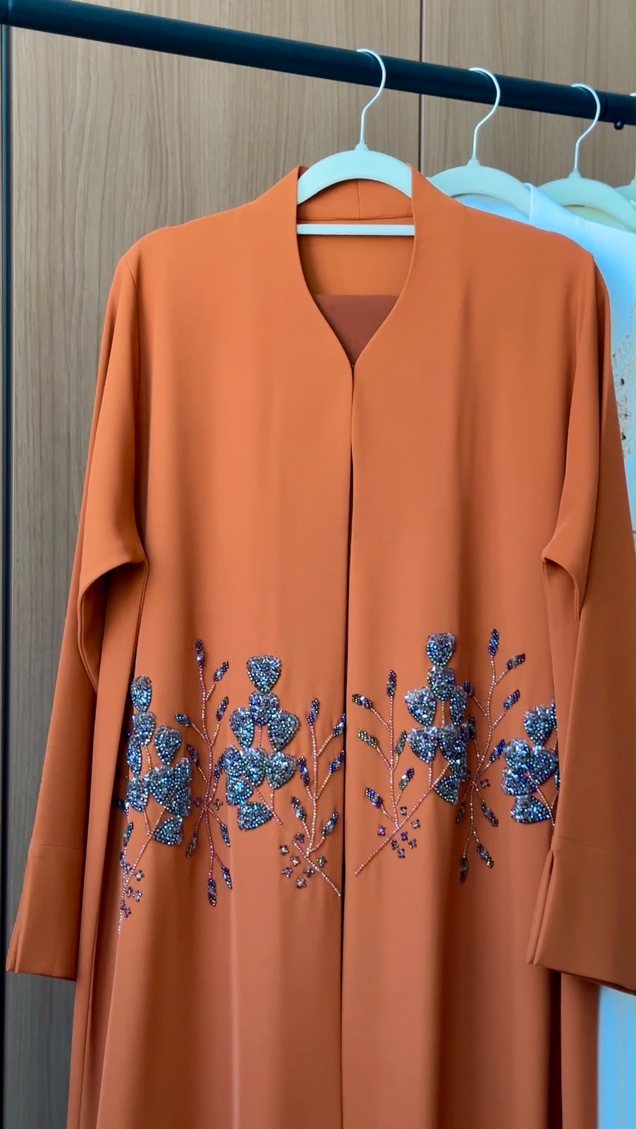 Chic Burnt Orange Abaya