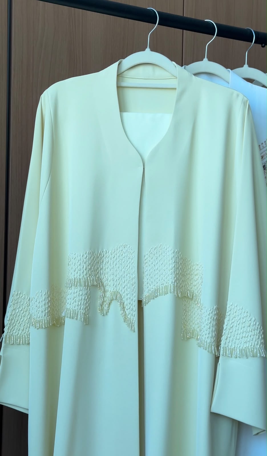 Chic Butter Yellow Abaya BY01