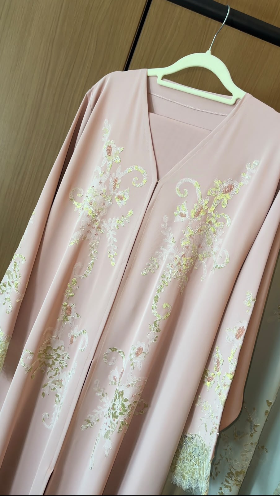 Noor Al Qamar Pink Abaya