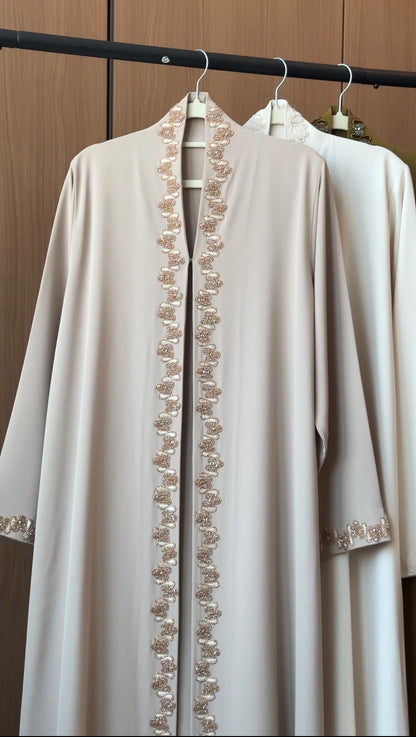 Lujain Abaya Biege