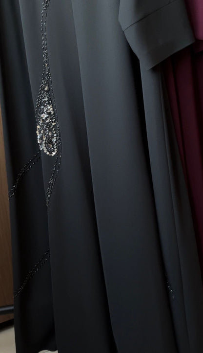 Midnight Feather Abaya