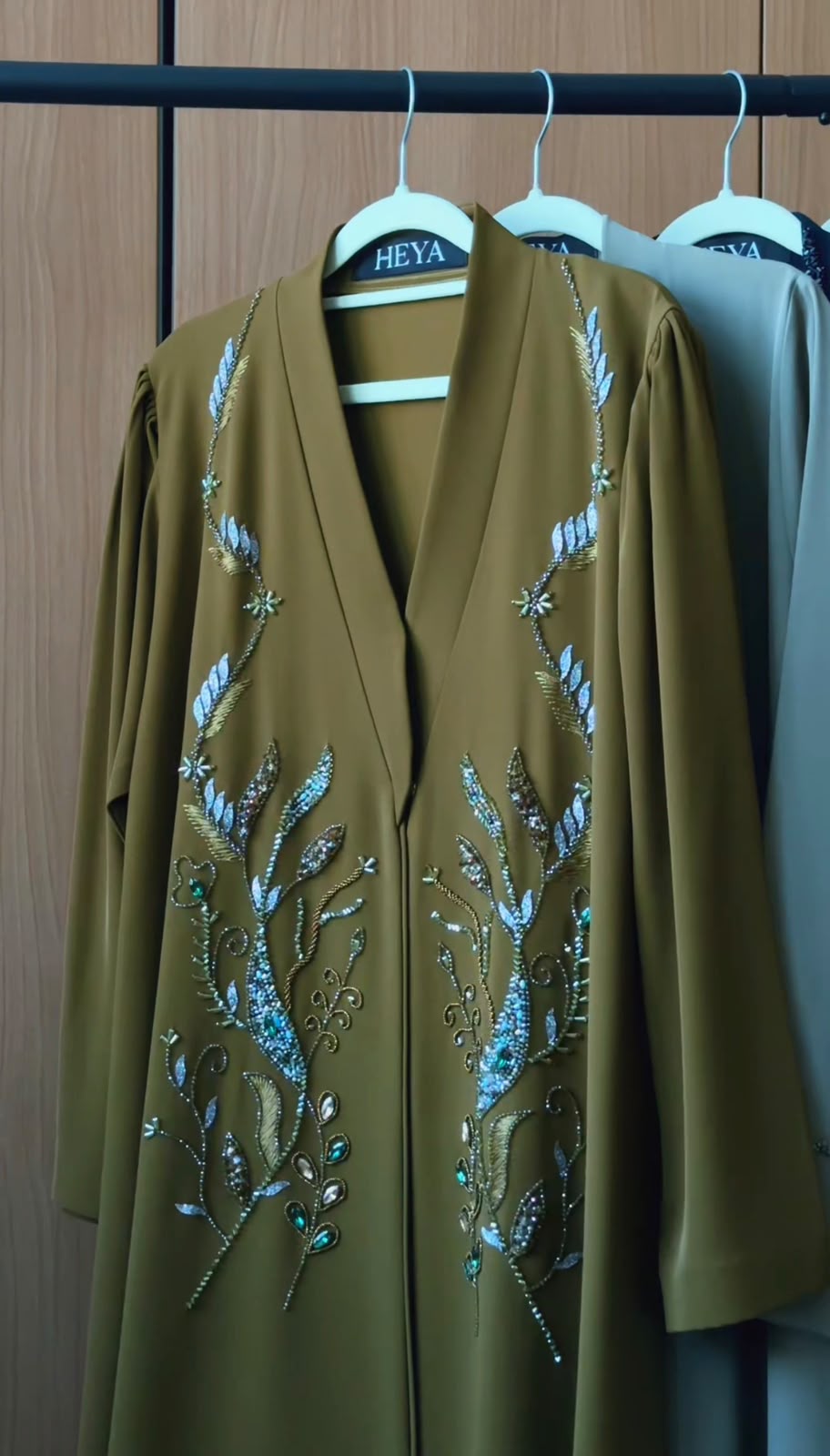 Olive Bloom Abaya