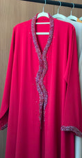 Blush Royale Abaya RED1103