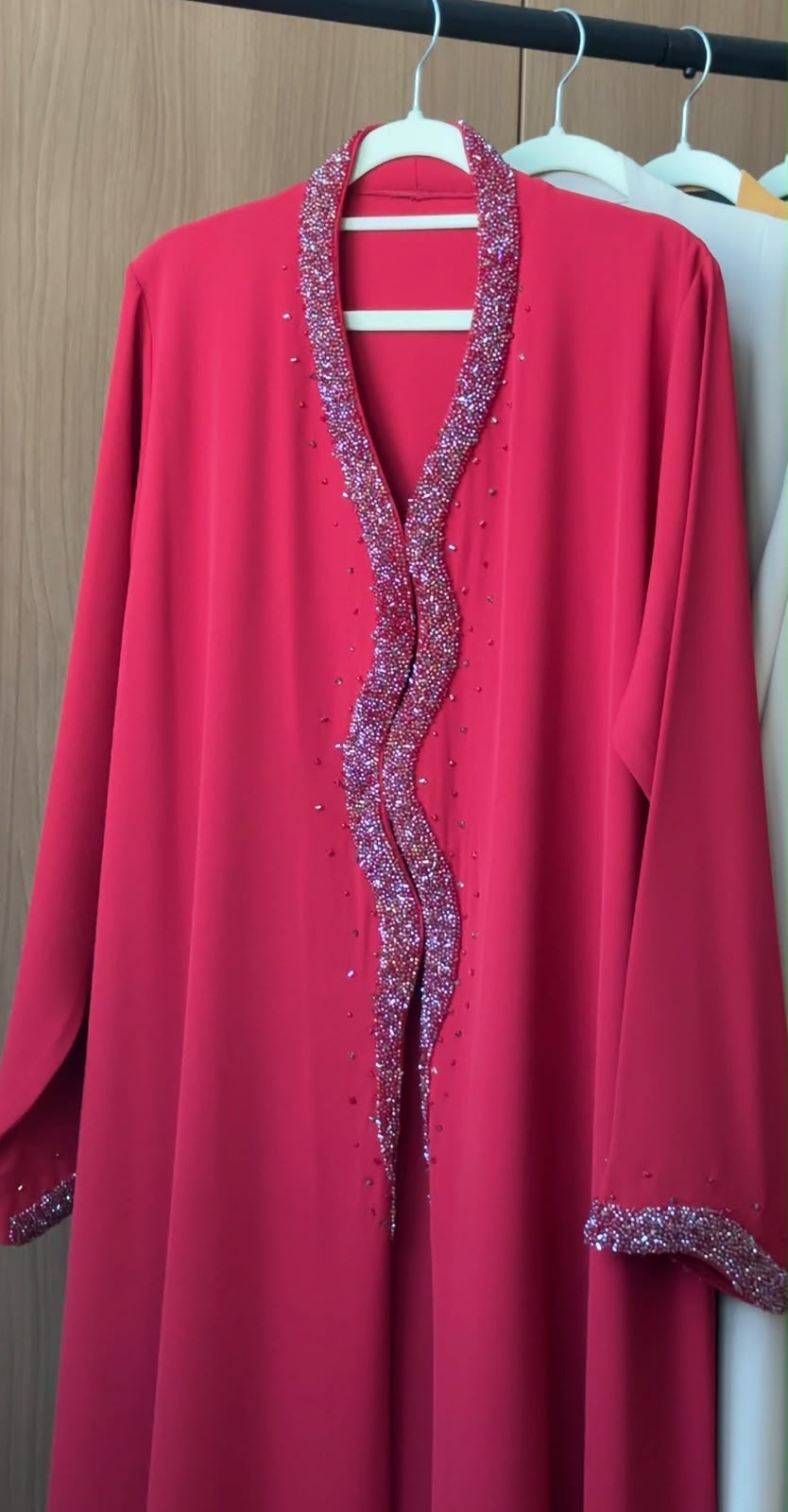 Blush Royale Abaya RED1103