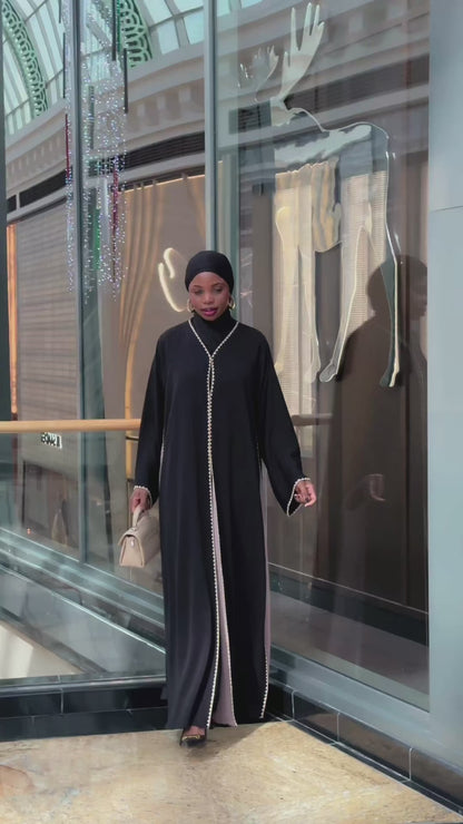 Vireya Black Abaya