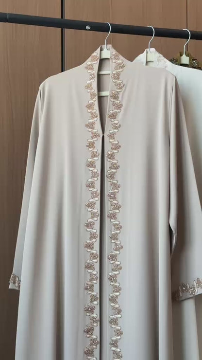 Lujain Abaya Biege